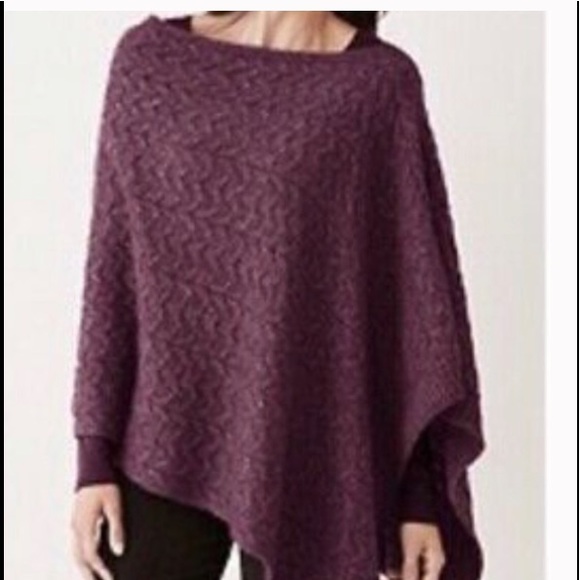 J. Jill Sweaters - J. Jill Cable-Knit Shawl / Poncho Sweater One Size
